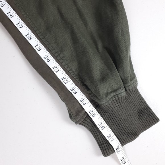 Roots Olive Green Linen Cotton Blend Joggers - Picture 10 of 16
